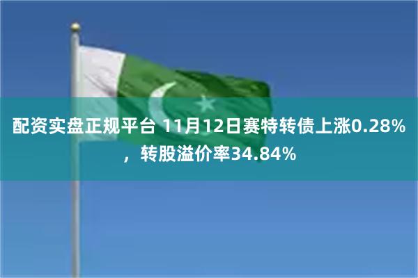 配资实盘正规平台 11月12日赛特转债上涨0.28%，转股溢价率34.84%