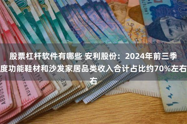 股票杠杆软件有哪些 安利股份：2024年前三季度功能鞋材和沙发家居品类收入合计占比约70%左右