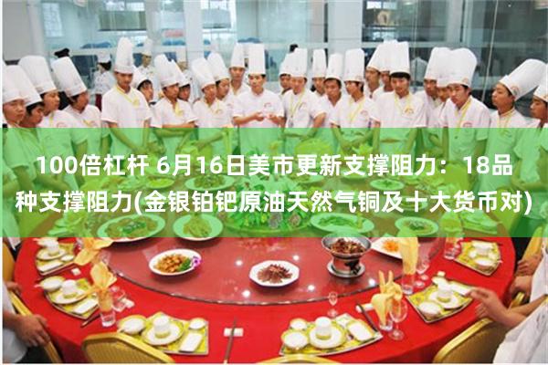 100倍杠杆 6月16日美市更新支撑阻力：18品种支撑阻力(金银铂钯原油天然气铜及十大货币对)